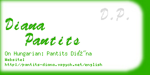 diana pantits business card